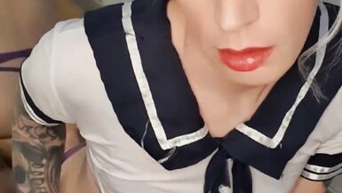 Sissy makes a mess for daddys custom - 10 image