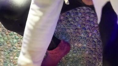 Wetting My Clothes While Jerking and Cum in Bathroom... Wetlook in Clothes. Transgirl Wet Clothes Cum with Shower... - 9 image