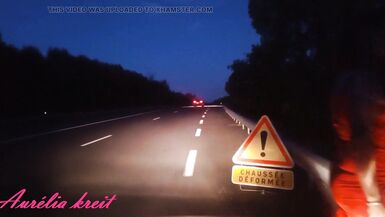 Flashing on N7 road in front of road sign "uneven road". Red Tail plug - 12 image