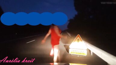 Flashing on N7 road in front of road sign "uneven road". Red Tail plug - 5 image