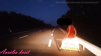 Flashing on N7 road in front of road sign "uneven road". Red Tail plug - 8 image