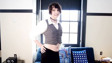 FEMOUT XXX - Elle Rivers Enjoys Her First Time Adult Shoot - 2 image