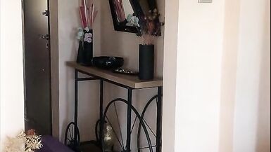 My stepaunt shows her hairy pussy on the beach - 13 image