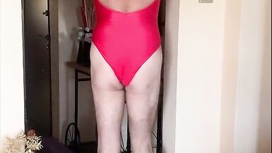 My stepaunt shows her hairy pussy on the beach - 14 image