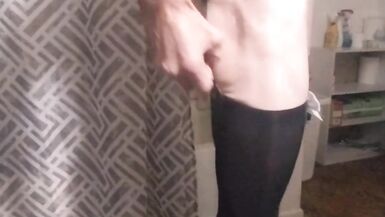 Cdmichelle wearing new black lingerie while playing with Cock bouncing aw - 6 image