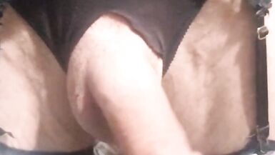 Cdmichelle wearing new black lingerie while playing with Cock bouncing aw - 9 image