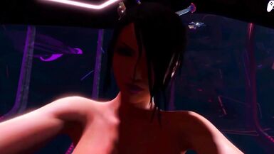 (4K) Hard dick Tifa fucks perfect ass futa fighter and gets a huge creampie - 15 image