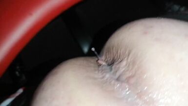 Daddy creampies my pussy on a gynecologist chair - 15 image