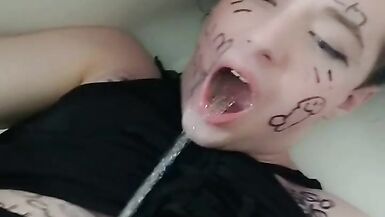 Compilation of me giving myself golden showers - 10 image