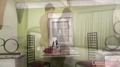 Cum Thirsty TS Viviane Rios Melts a Cock in Her Mouth After Anal - 6 image