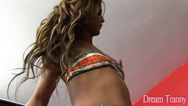 Big Ass Tranny Felipa Lins Strokes Her Meat Rod - 3 image