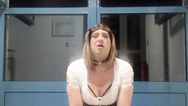 Sissy exposing and humiliation in public Compilation 1 - 13 image