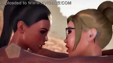 Futa Girls Fucks in Desert 3D Gameplay [ 2024 Uncensored ] - 9 image
