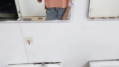 Very Exciting Outdoor Masturbation, Cum on Sexy Thighs. - 2 image