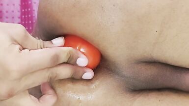 Indian CD Takes Tomato In The Ass - 2 image
