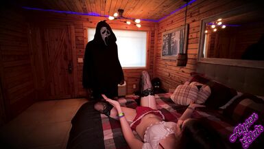 Tall, Trans, School Girl Seduces Ghostface - 2 image