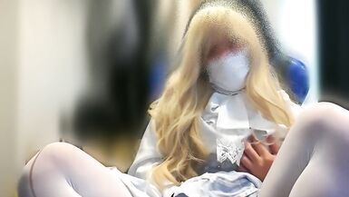 Japanese crossdresser Pleasant ejaculation with cosplay - 12 image