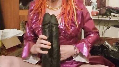 Jasmine_dlight Conquering a Huge Johnthomastoys Dildo - Inspired by Xxxhotkinkyjo Using Amsterdam_pro Lube - 3 image