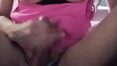 Stroking in a parking lot - 9 image