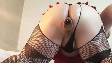 this perfect oiled ass cum with big dildo inside me in athens hotel - 1 image