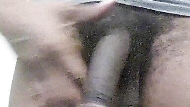 Juicy black cock BBC jack off session - 12 image