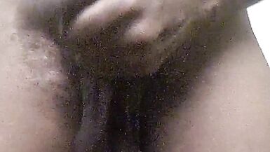 Juicy black cock BBC jack off session - 2 image