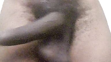 Juicy black cock BBC jack off session - 4 image