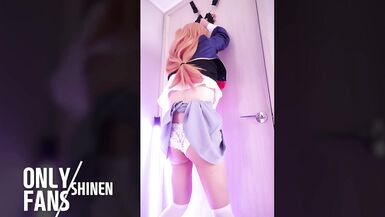 Tied Up and Vibrator Oshi no Ko Ruby cosplayer, hentai japanese shemale cosplay 12 - 12 image