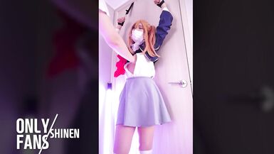 Tied Up and Vibrator Oshi no Ko Ruby cosplayer, hentai japanese shemale cosplay 12 - 2 image