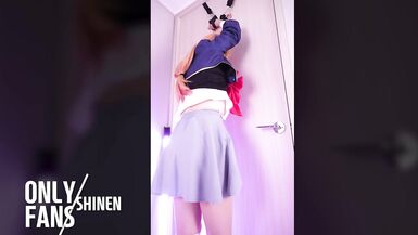 Tied Up and Vibrator Oshi no Ko Ruby cosplayer, hentai japanese shemale cosplay 12 - 5 image