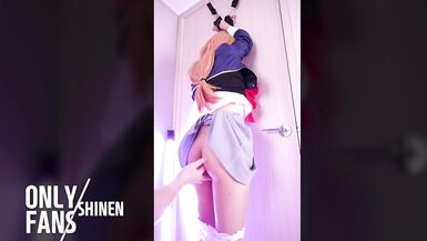 Tied Up and Vibrator Oshi no Ko Ruby cosplayer, hentai japanese shemale cosplay 12 - 6 image