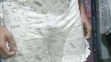 Small dick sissy trying out new dress - 6 image