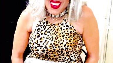 Trans Marilyn Big Cock Cougar Smoking Stroking Cum Fun - 2 image