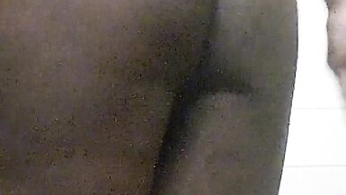 Pretty juicy thick BBC tight bootyhole gripping spreading ass cheeks - 2 image