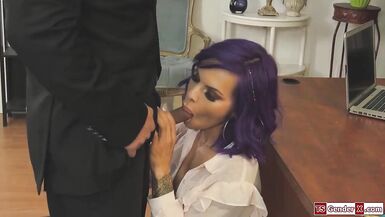 Busty latina tgirl TS Foxxy barebacked - 3 image