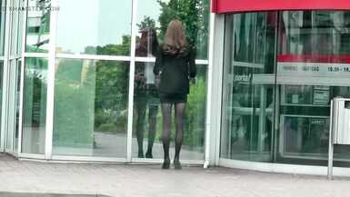 Crossdresser Sissy outside walk - 10 image