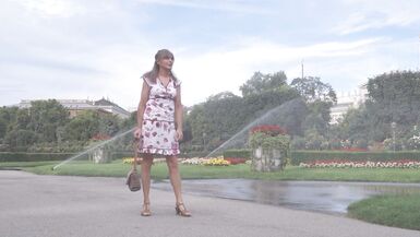 Crossdresser Sissy outside walk