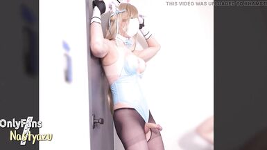Blue Archive: Asuna Bunny Girl Cosplay - Teasing a cute bunny girl  - 8 image