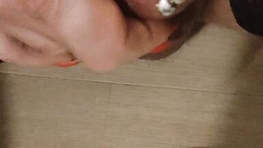 Cuckold eats his own cum today - 4 image