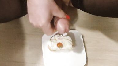 Cuckold eats his own cum today - 9 image