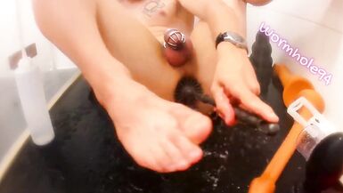 Daily Routine! How I Clean My Asshole with Soap and Toiletbrush! - 2 image