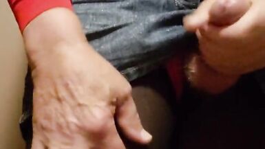 Cd, masturbate my big cock and huge 2 week cum. - 14 image