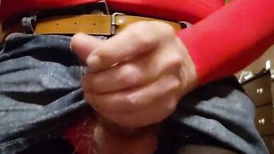 Cd, masturbate my big cock and huge 2 week cum. - 4 image