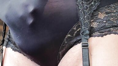 Modeling My Black Classic Lingerie