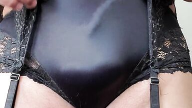 Modeling My Black Classic Lingerie - 9 image