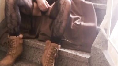 Sexy Bella Returns To The Stairs - 2 image