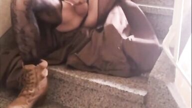 Sexy Bella Returns To The Stairs - 5 image