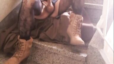 Sexy Bella Returns To The Stairs - 6 image