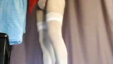 Sissy Crossdresser Self Cum - 2 image