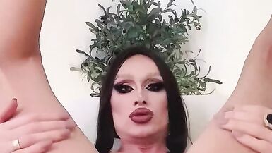 TRANS LADY SISSY WANA BIG BLACK COCK - 3 image